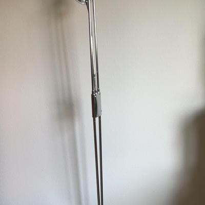 2 light Glass & Metal Floor Lamp 14x72x14