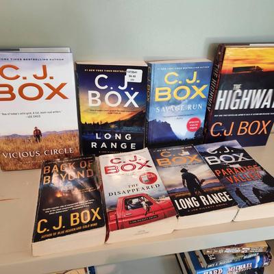 8pc C.J. Box Novels - Joe Pickett, Highway, Back of Beyond 