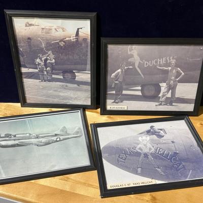 WWII Framed Photo Prints Lot 1 