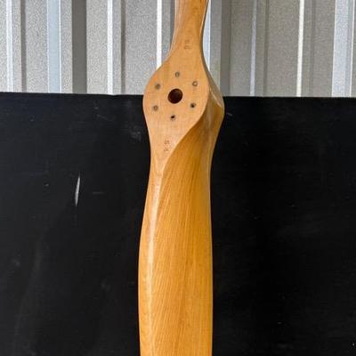 Vintage Wooden Aircraft Propeller – 54″ Painted Two-Blade Display Prop for Biplane or Wall Décor