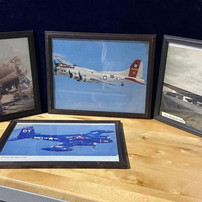WWII Photo Prints Frames Lot 5