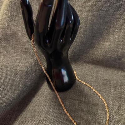 24k Gold Plated Shield Rope Necklace 
