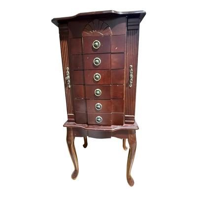 Mahogany Jewelry Armoire 