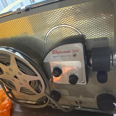 Vintage Brownie 500 Movie Projector – Model A / 8mm f/1.6 Lens – With Original Box