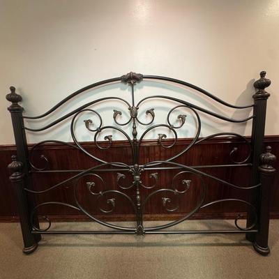 Large ORNATE KING Headboard And Footboard 