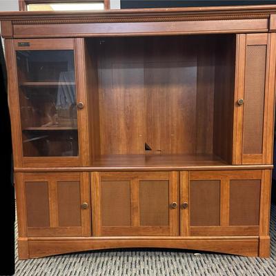 Wooden Entertainment Center 