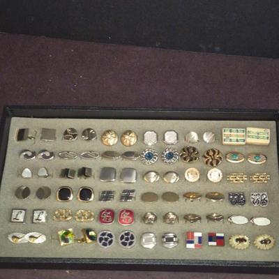 Vintage Cuff Link Display - 36 Pair in All