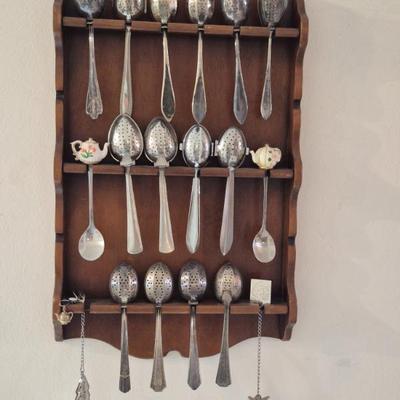 Vintage Display of Tea Strainers