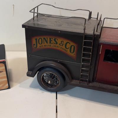 Jones & Co “We Move Everything” Toy Replica Truck & Civil War Ammo Wagon