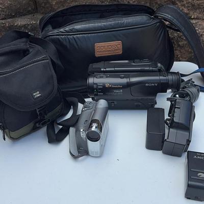 Pair of Video Cameras Sony Handy Cam & Cannon ELURA