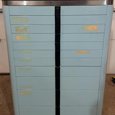 Rare American Cabinet Co Art Deco Dental Medical Cabinet 