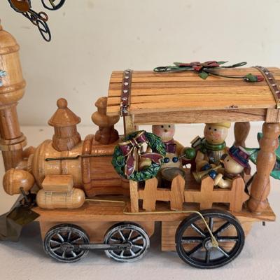 Wooden Music Box Train - Rolls & Plays Music 