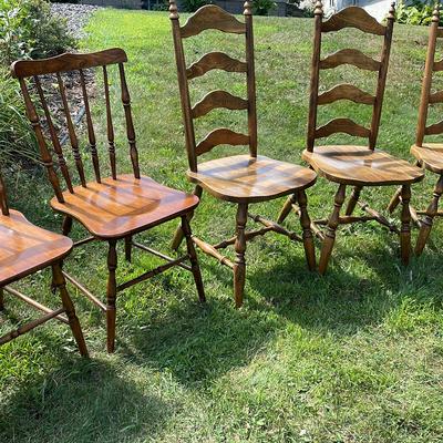 Set of Six Dining Room Chairs 