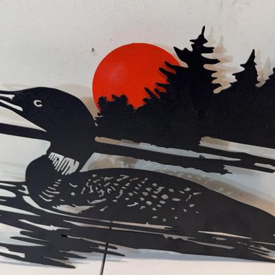 Loon at Sunset - Metal Wall Art 