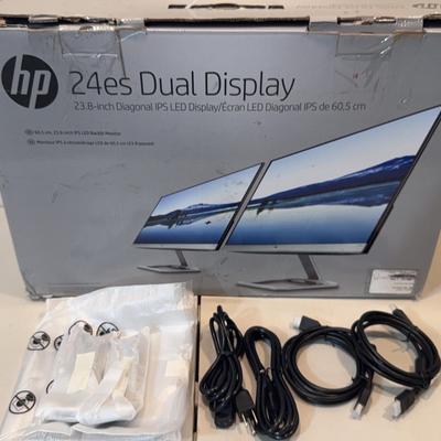 HP 24” Dual Display Monitors - New Open Box 
