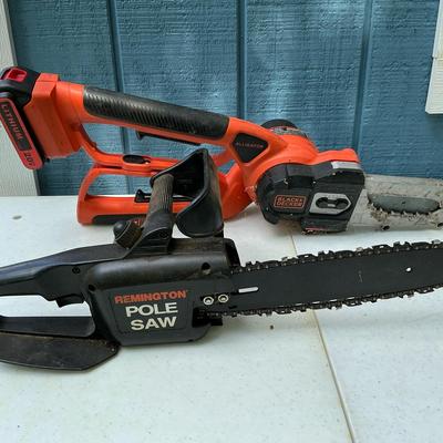Black & Decker Alligator + Remington Pole Saw 