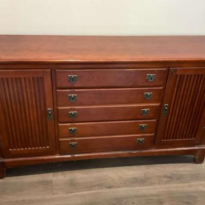 Solid Wood Credenza Mission Style