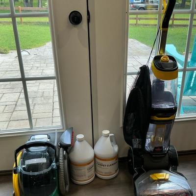 Bissell Pro Heat2x Revolution Carpet Steamer With little Green Pro Spot Cleaner 
