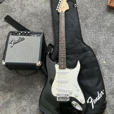 Fender Electric Guitar And Frontman Amplifier