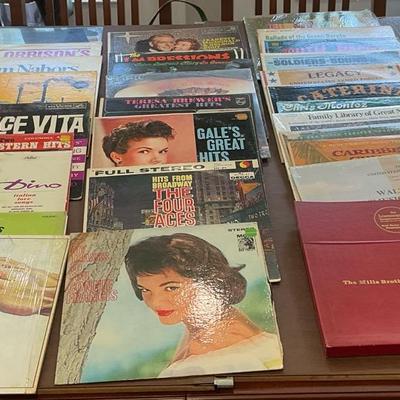Nat King Cole,Connie Francis, George Jones, And Ray Charles Mixed Genre Records 