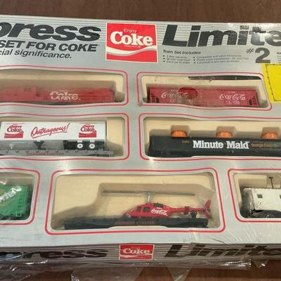 Express The Train Set For Coke New Sealed 