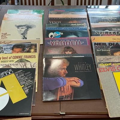 Record Collection Rock and Country Genre 