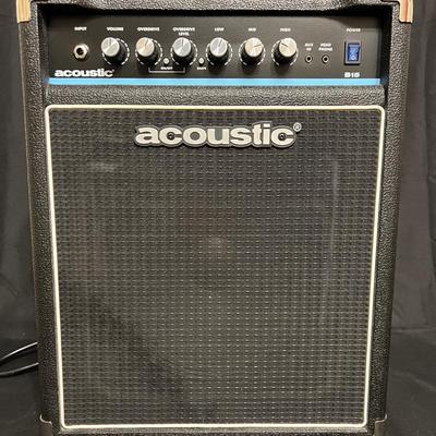 Lot 307: Acoustic B15 15 W Bass Combo Amp – 1x10″ – Solid-State – Very Good Condition