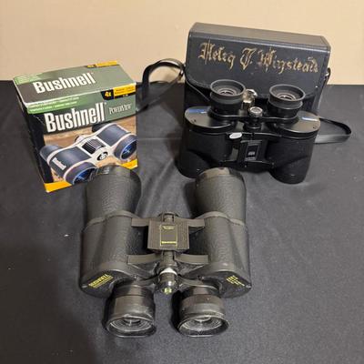 Lot 222: Bushnell Binoculars  ( Sports View  And Power View)