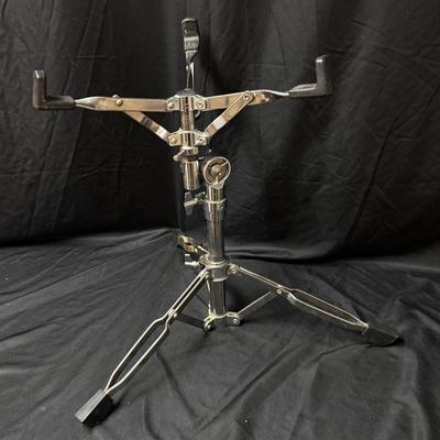 Lot 474: Heavy-Duty Chrome Snare Drum Stand with Rubber Grips