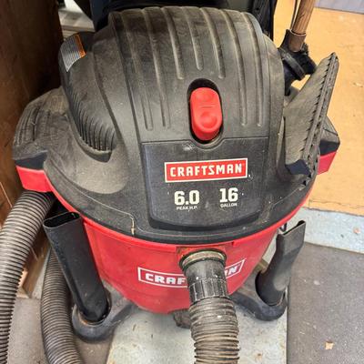 Lot 264: Craftsman 6 Hp 16 Gallon Shop Vac