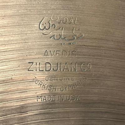 Lot 318: Vintage 16” Avedis Zildjian Crash Cymbal – 1960s–1970s Era