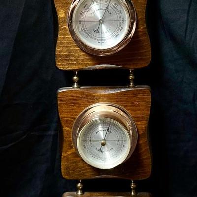 Lot 420: Vintage Springfield 3-in-1 Weather Station – Thermometer, Barometer & Hygrometer with Eagle