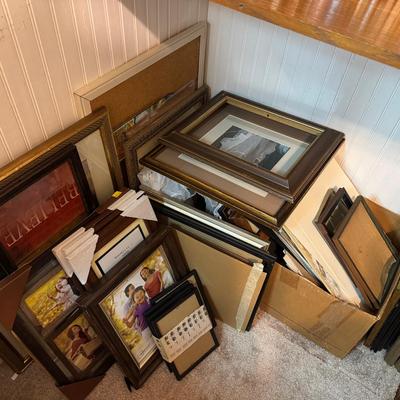 Lot 218: Mystery Lot Of Prints, Frames And Mats
