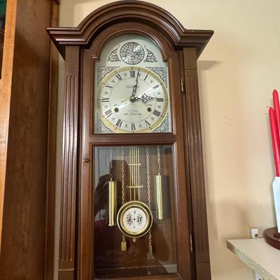 Lot 213: Waltham Wall Clock 