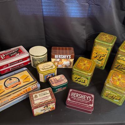 Lot 206: Vintage Collectible Tin Assortment