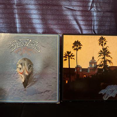 Lot 229: Eagles Hotel California And Greatest Hits Albums 