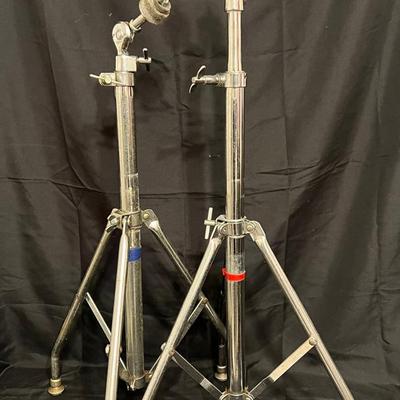 Lot 324: 2 Vintage Unknown Brand Telescoping Floor Symbol Stands