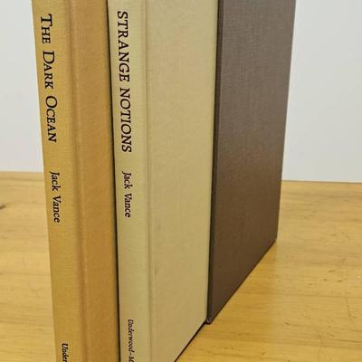Jack Vance Underwood Books Signed & Numbered The Dark Ocean & Strange Notions Set
