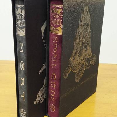 Terry Prachett Folio Society Mort & Small Gods