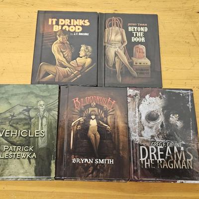 5 Signed & Numbered First Edition Delirium Books Publishing Horror Stories