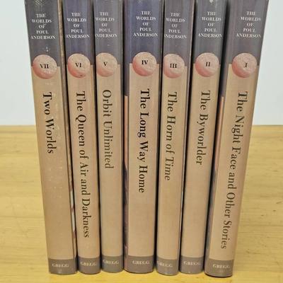 Complete 7 Vol. Set Poul Anderson 1978 The World Of Poul Anderson Book Set First Printing 