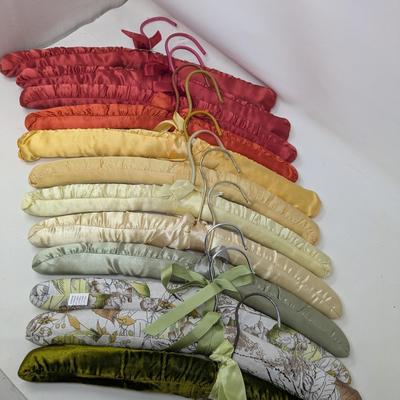 32 Colorful Satin Hangers