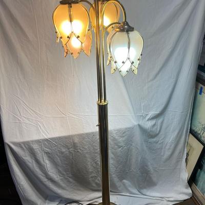 Vintage Anthony California Hollywood Lotus Floor Lamp