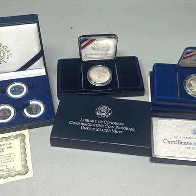 Constitution Coin , Library Of Congress Coin, Colorized State Quarters