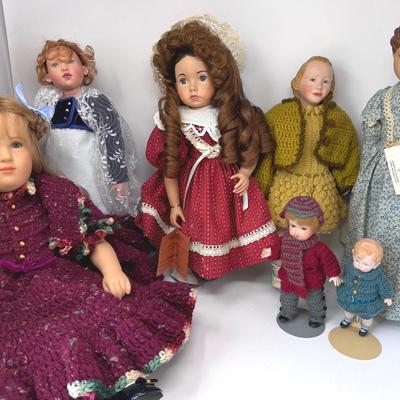 Assorted Collectible Dolls, Featuring