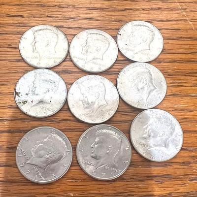 Kennedy & 1 Ben Franklin  1/2 Dollars 