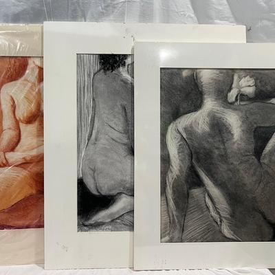 Three Original Nudes by Sally Sanford Ney