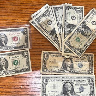 Bills 2 Silver Certificates , $2 Bills and Other