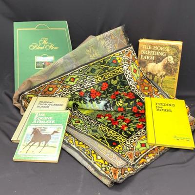 Horses! Wall Hanging And Books