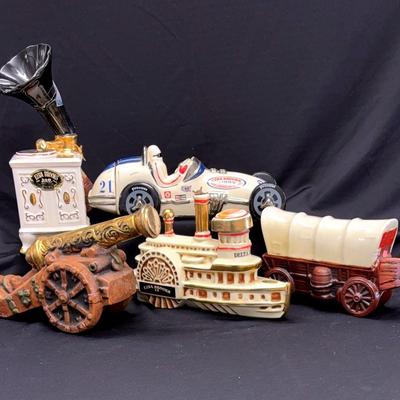 Collectible Decanters "Car" "Music"